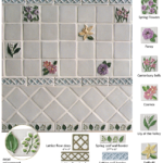 Field tile color Morning White, Polychrome Decos