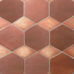 12” Hex Epro Cotta and Small Diamond Antiqua Light